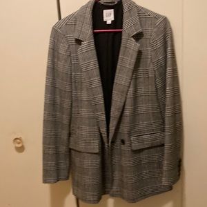 Gap black houndstooth blazer, sz 10